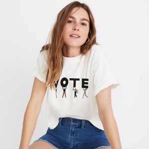 Madewell Vote Graphic Easy Crop Tee